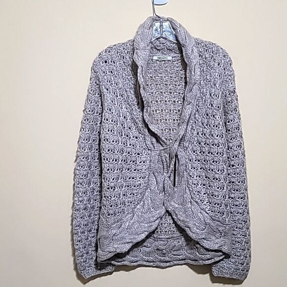 DKNYC Tan Knitted Sweater Sz Large - Picture 3 of 10
